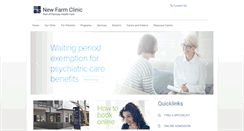 Desktop Screenshot of newfarmclinic.com.au